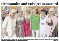 Foto zeigt (v.l.): Antje Baumeister, Nadine Rabe und Sonja Staub vom Haus Waldeck, Claudia Hey, Cornelia Ruths und Brigitte Massoth, die sich um das Wohl der Bewohner und Gäste beim Oktoberfest gekümmert haben.